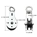 color river Pulley Wheel Stainless Steel Small Pulley Block 360 Degree Rotating Silent Cable Pully Load Bearing Mechanical Pulleys, Silver (Silver-1)