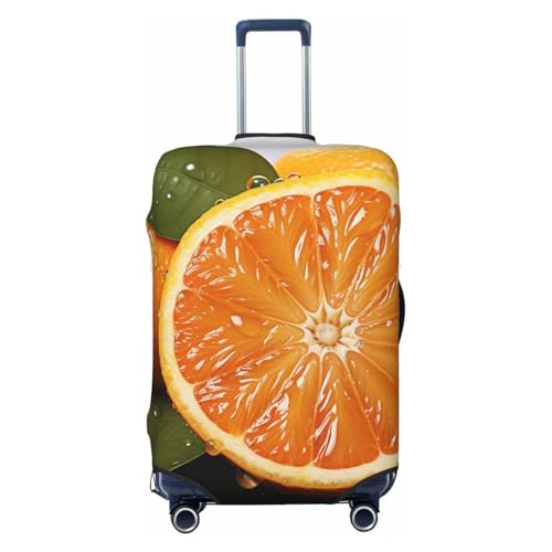 Elastic Travel Luggage Cover for Suitcase Tsa Approved Stretch Scratch-Resistant Suitcase Protector Cover Washable Orange Baggage Covers Fits 18-32 Inch Luggage Case