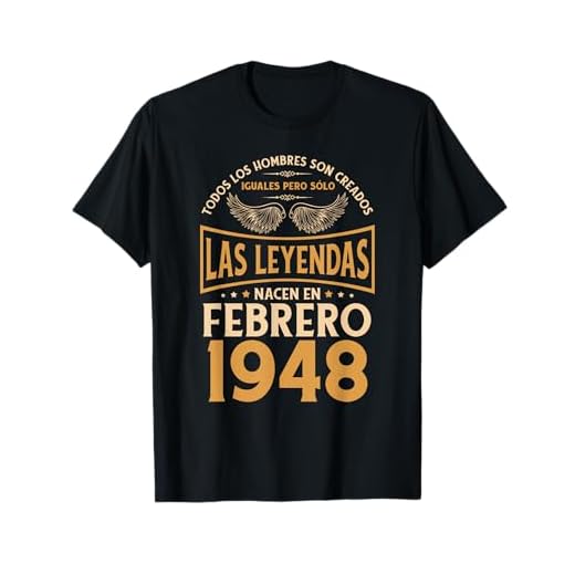 Cumpleaños Hombre Regalos Las Leyendas Febrero 1948 Camiseta