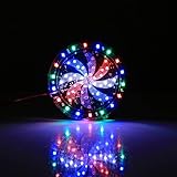 smd angel eyes e60 58 LEDs SMD 2835 Motorrad-Modified Windmill Angel Eyes RGB-Feuer-Rad-Licht-Styling-Flash Atmosphären-Lampe, Durchmesser: 10 cm, DC 12V