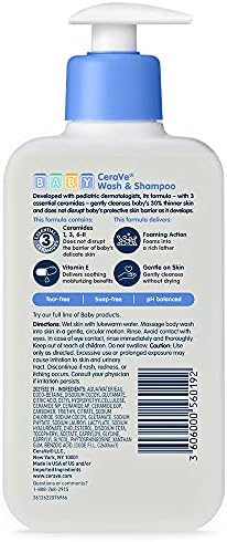 CeraVe Baby Wash & Shampoo, 8 oz