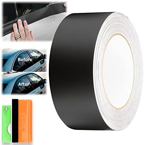 Free Tool Kit Matte Black Vinyl Wrap Kit for Black Out Chrome Delete Window Trim Door Trim 2" x100Ft
