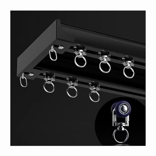 Système rideaux plafond extra-larges double rail alu 2m60