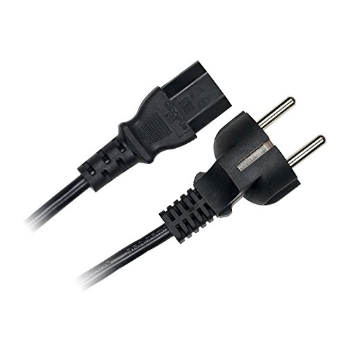 Câble D'alimentation Split CEE7/7 – 1 Prise C13 + 1 Prise C5 – Longueur 1,80 M – Qualité Supérieure