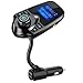 Produktbild FM Transmitter, Nulaxy Wireless In-Car Bluetooth FM Transmitter Auto Radio Adapter Kit mit 1,44-Zoll-Display und USB Car Charger - Schwarz