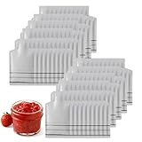 Huvqianu s de papel de aluminio para embalaje,s para galletas termoselladas,s de aluminio termoselladas a prueba de fugas en forma de botella - plegable portátil reutilizable para envasado de