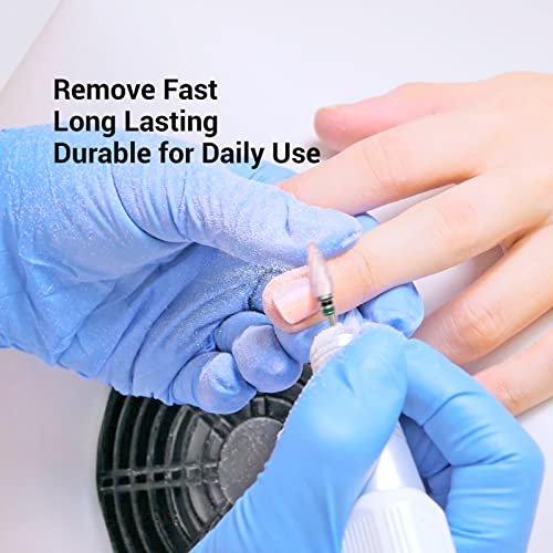 Melodysusie Ceramic Nail Drill Bit, 3/32'' (2.35Mm) Professional Acrylic Nail File Flame Drill Bit For Manicure Pedicure Cuticle Gel Nail Polishing, Beginners Bits, Pink, Series Bit-S, Fine #TOP5