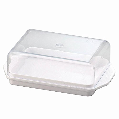 Wüllner + Kaiser Butterdose Kühlschrankbutterdose, Weiß, 13,8 x 8,8 x 4,9 cm