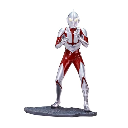 Banpresto Figura de Acción Ultraman Shin Japan Heroes Universe - Art Vignette 13cm BP88446P Multicolor