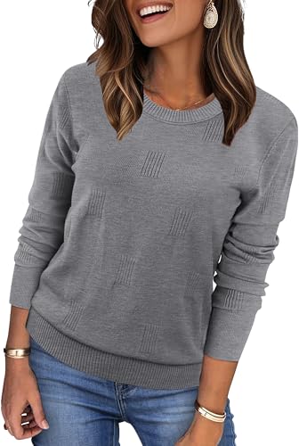 WIHOLL Fall Sweaters for Women 2025 Trendy Knitted...