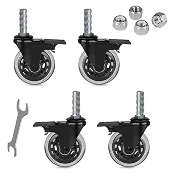 Hirate 3 inch Caster Wheels Heavy Duty 1/2