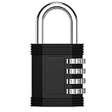 ZHEGE Combination Lock, 4 Digit Lock for Locker, Gym Locker and Employee Locker, Hasp and Storage -...