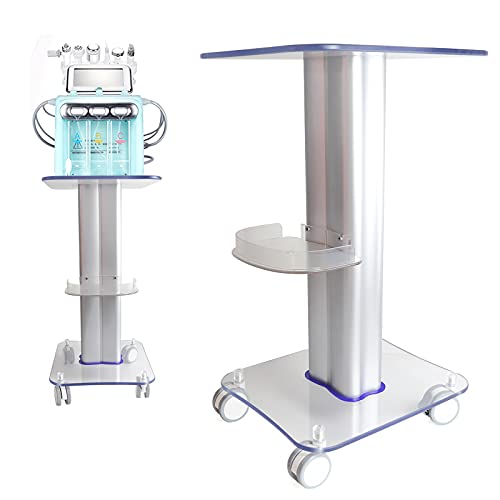 Beauty Cart - 3 Tier Acrylic Salon Rolling Equipment Cart Instrument Tray,Spa Beauty Machine Trolley Stand,Max Load 99lbs