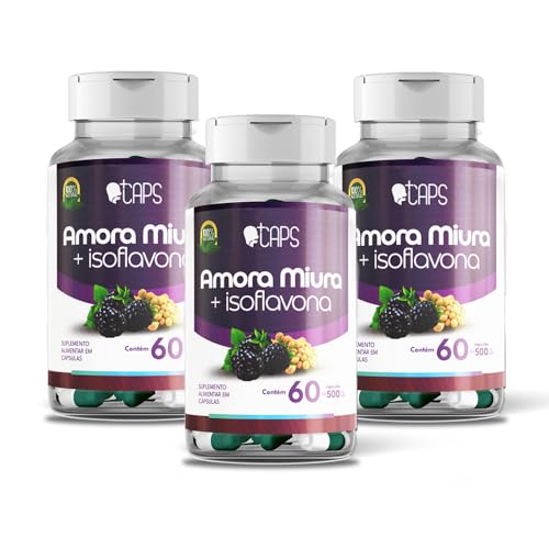 AMORA MIÚRA + ISOFLAVONA - 500mg (60 Cápsulas) +CAPS (3)