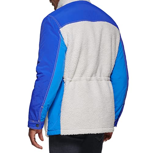 Image of Tommy Hilfiger Mens Mixed Media 4-pocket Sherpa Jacket