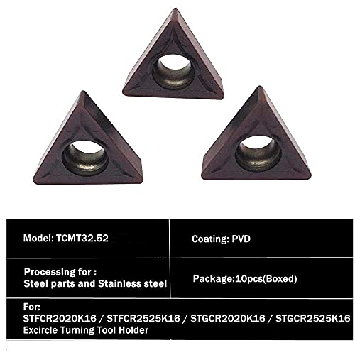 Image of GBJ TCMT16T308 Turning Inserts Precise Steel & Stainless Steel Machining