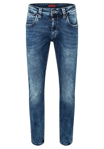 Timezone Herren Regular RyanTZ Straight Jeans, Blau (Industry Blue Wash 3346), 33W / 34L
