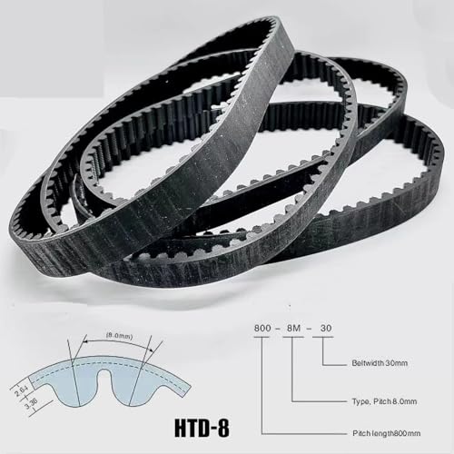 Courroie distribution HTD8M 30mm de large pour transmissions synchrones fermées - 3
