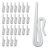 カーテンフック 75mm 26本入り 日本製 検品済 高耐久 遮光性UP シンプル Bタイプ