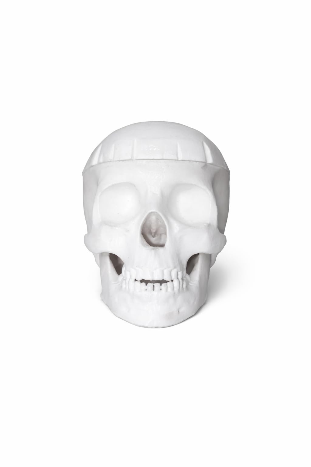 3D Printed Skull Herb Grinder Crusher, White, Unique Skull Shape Design-image-22