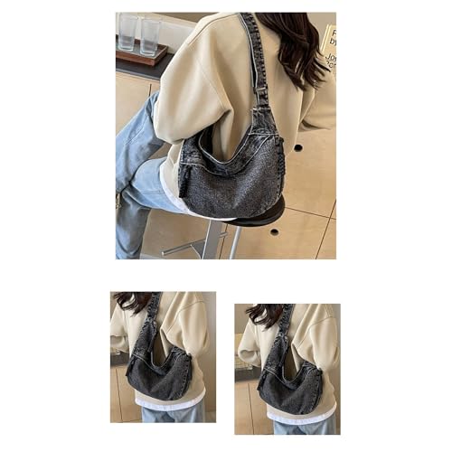 Denim Messenger Bag, Jean Crossbody Bag for Women Men4