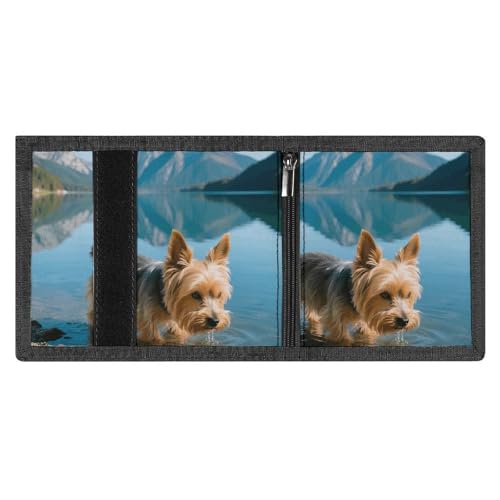 Wallet for Men - Slim Trifold Wallet, Yorkshire Terrier by Lake Money Clip, Coin Purse with 8 Credit Card Holder4
