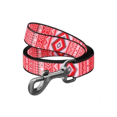 WAUDOG ETNO Leash for Dogs - Strong and Durable Dog Leash - Walking & Running Leash for Pet Dogs - Red,White (25 mm) (B09MKR3V21) Amazon Price History, Amazon Price Tracker