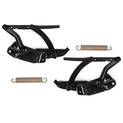 HECASA 4PCS Hood Hinges & Springs Kit Compatible with 1965-1969 Camaro Firebird Chevelle Malibu El Camino Nova Impala Caprice Driver Side & Passenger Side Electrophoresis Steel Black by HECASA - Used condition - Image 2