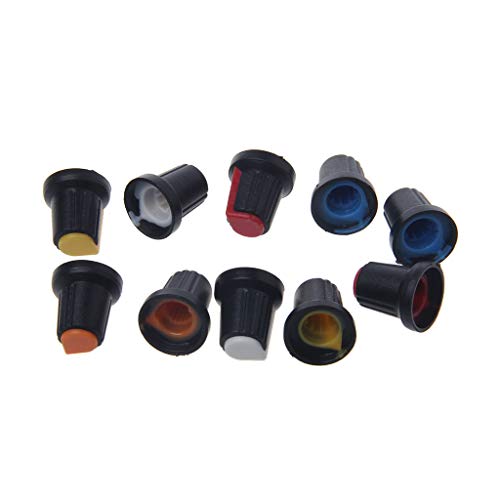 fatteryu 10 pièces Capuchon de Bouton Rotatif de contrôle d'arbre de potentiomètre 15mmx17mm Cover