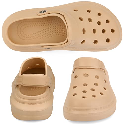 Image of Men's Women's Clogs, Breathable Garden Shoes Adjustable Slides | Breathable vents, Quick drying, Arch support, Lightweight comfort, Easy cleaning