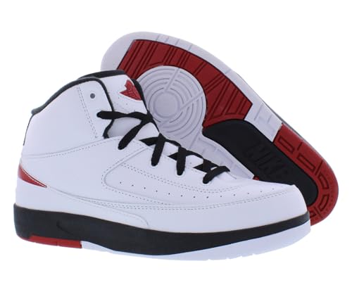 Jordan 2 Retro (Little Kid) White/Varsity Red/Black 1 Little Kid M2