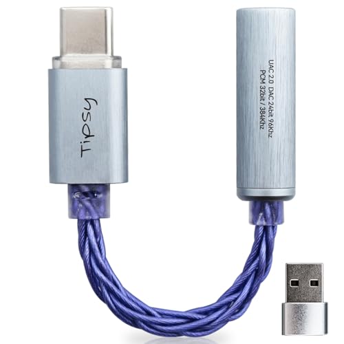 Adaptateur Turbo 3 USB-C vers DAC Hi-Fi 3.5mm double puce Tipsy pour smartphone