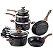 Induktions-Küchen-Kochgeschirr-Set, antihaftbeschichtet, 15-teilig, spülmaschinenfest, Kochtöpfe und Pfannen