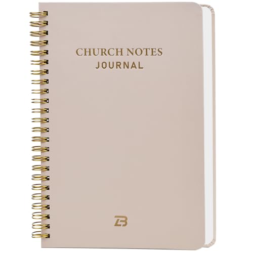 Church Notes Journal & Sermon Notes Notebook - Guided Christian Notebook for Key Points, Scripture...