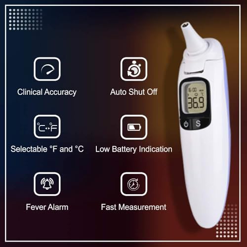 Image of BPL Medical Technologies Accudigit IR-D2 Non Contact Infrared Thermometer - Fast & Accurate Forehead Thermometer for Adults & Kids (White)