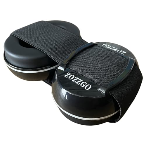 ZOZZGO Lightweight Sleep Ear Covers - Full Ear Wrap Adjustable Strap Noise Blocking for Focused Work Studying & Sleep (A01 Sponge pad)