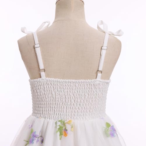 Flower Girl Dress Spaghetti StrapTulle Dress Junior Bridesmaid Dresses Formal Pageant Dresses for Wedding Birthday3