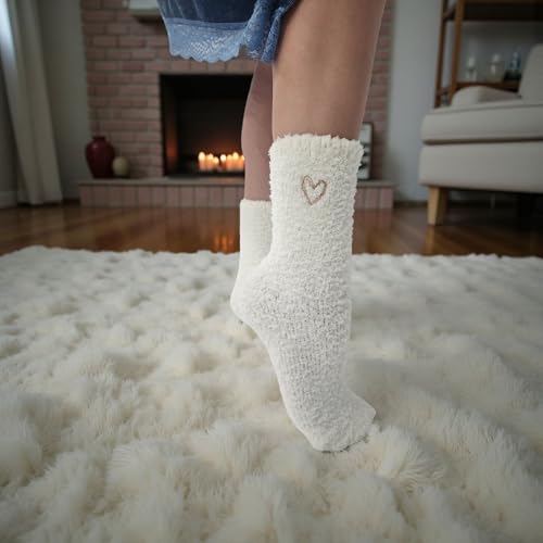 Image of Opa! Ultra Soft Fuzzy Socks for Women & Men- Warm & Cozy Cloud Socks for Sleeping, Gifts, Travel, Lounge Wear - 2 pairs