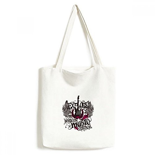 Cadeau artisanat sac fourre-tout lavable 33x40cm motif explorez la recolte