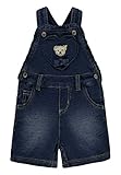  Steiff Collection Mädchen Latzhosen Latzshorts Jeans Gewirkt 6832302, Blau (Light Blue Denim 0014), 62