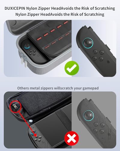Image of Carrying Case for Nintend0 Switch 2 [7.9''] 2025 with 12 Game Card Slots | Hard Portable Travel Case for switch 2, Storage Bag Protective Pounch for Nintend0 Switch 2 Console and Accessories (Grey)