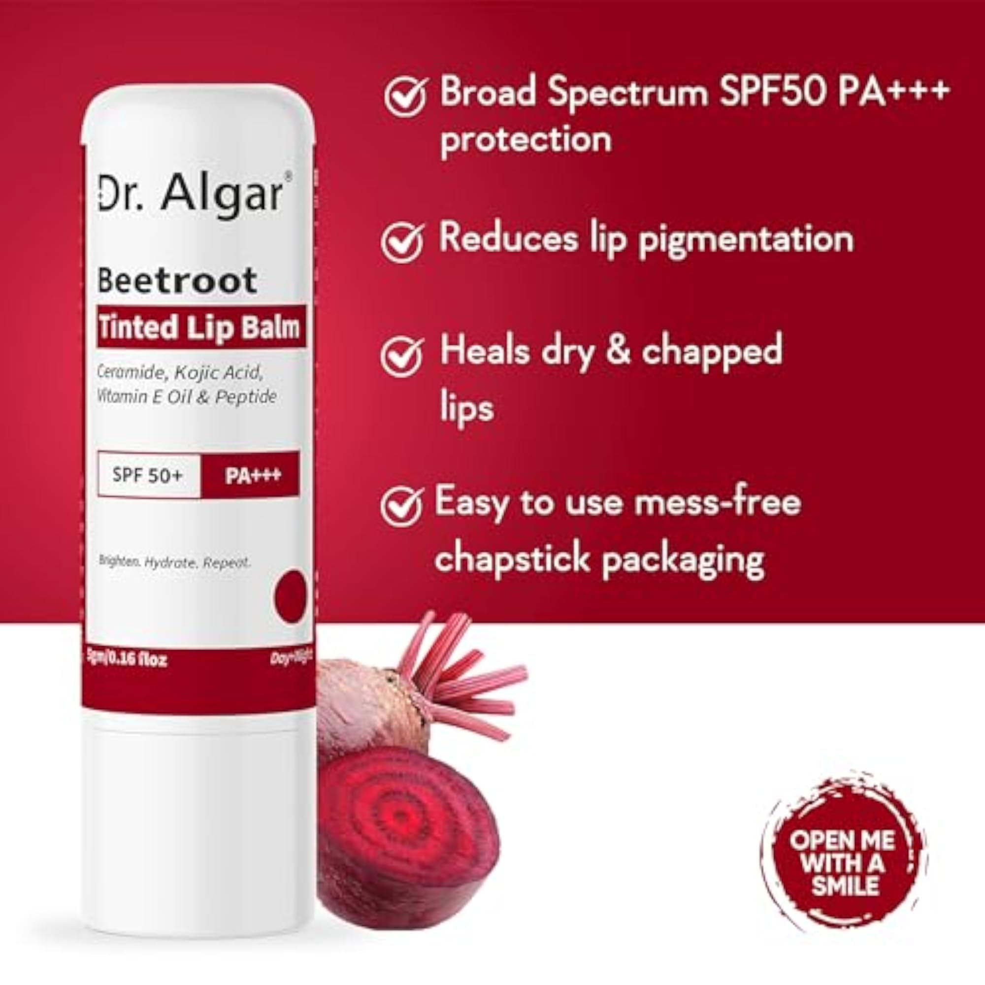 Brightening Knee Roll On and Beetroot Lip Balm Combo