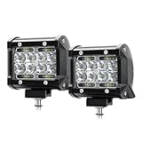 [Amplia aplicación] Funciona como iluminación auxiliar todoterreno, luces SUV, luces ATV, luces UTV, faros RZR, barra de luces para camiones, luces de trabajo para tractores, luces para cortar césped, luces para motocicletas, luces de conducción auxiliares para carritos de golf, barcos y coches .