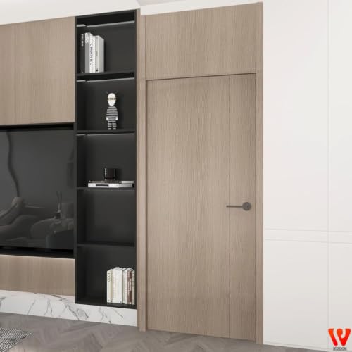 Image of WISDOM Texture Wood Grain Peel and Stick Wallpaper, Thick Waterproof Vinyl Contact Paper, Removable Self-Adhesive Cabinet Wallpaper for Kitchen, Bathroom & Furniture, 12 x 48 in, Mocha Wood