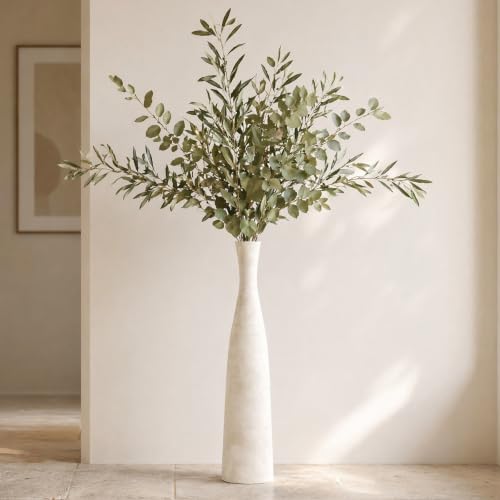 Image of Ceramic Tall Floor Vase, 29 inch Terracotta Large Decorative Vases Home Decor