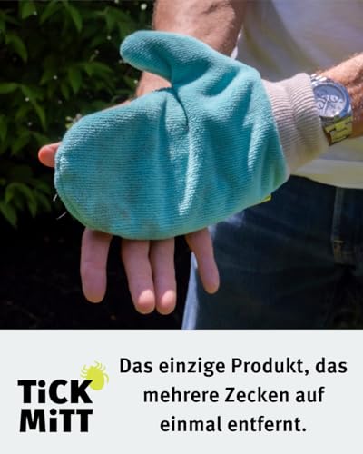 TiCK MiTT by TSG TickMitt Zecken-Handschuh (Müheloser Zecken Entferner für Mensch & Tier, Perfekt zum Zecken Entfernen ohne Chemie, Alternative zur Zeckenzange & Zeckenhalsband für Hunde)