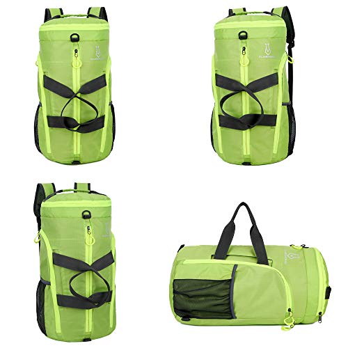 Ajcoflt Leve Packable Gym Sports Duffel Bag Outdoor Camping Caminhadas Viagem Dobrável Mochila Ombro