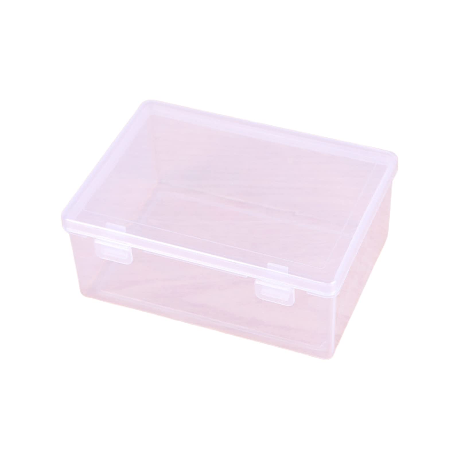 Msioytog Jewelry Storage Box Practical Clear with Lid Small Bins Transparent Container for Organizing Small bins Transparent Container Jewelry with Lid