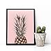 Pineapple Print Scandinavian Print Pineapple Art Living Room Decor Pineapple Art Print Pineapple Wall Art Pink Print Tropical Fruit Art Print Kitchen Wall Art Kitchen Art 8x10