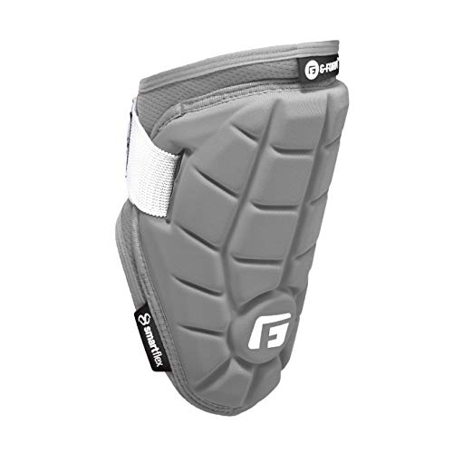G-Form Elite Speed Batters Baseball Elbow Guard - Elbow Pad with Adjustable Straps - Gray Adult S/M